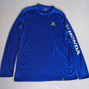 Honda Men's Sz L New Era Blue Long Sleeve Tee